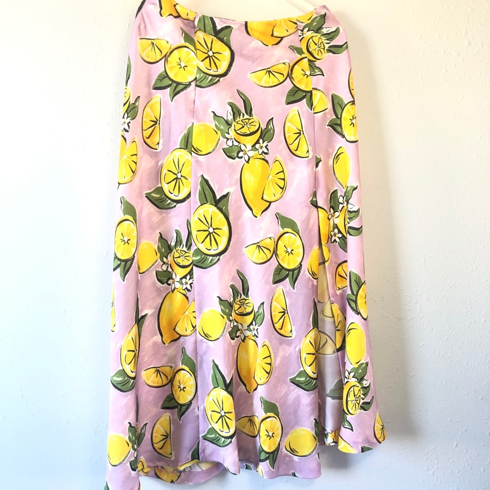 Zara lemon print skirt NWT - Picture 2 of 4